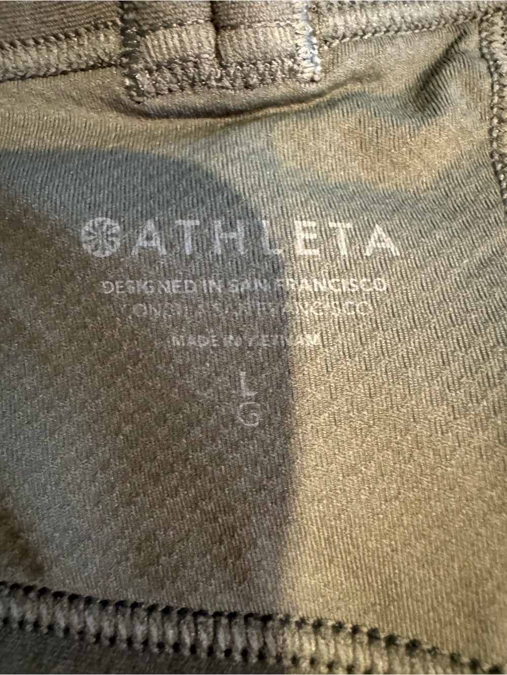 Athleta Vital Sports Bra Green Large - Picture 4 of 5